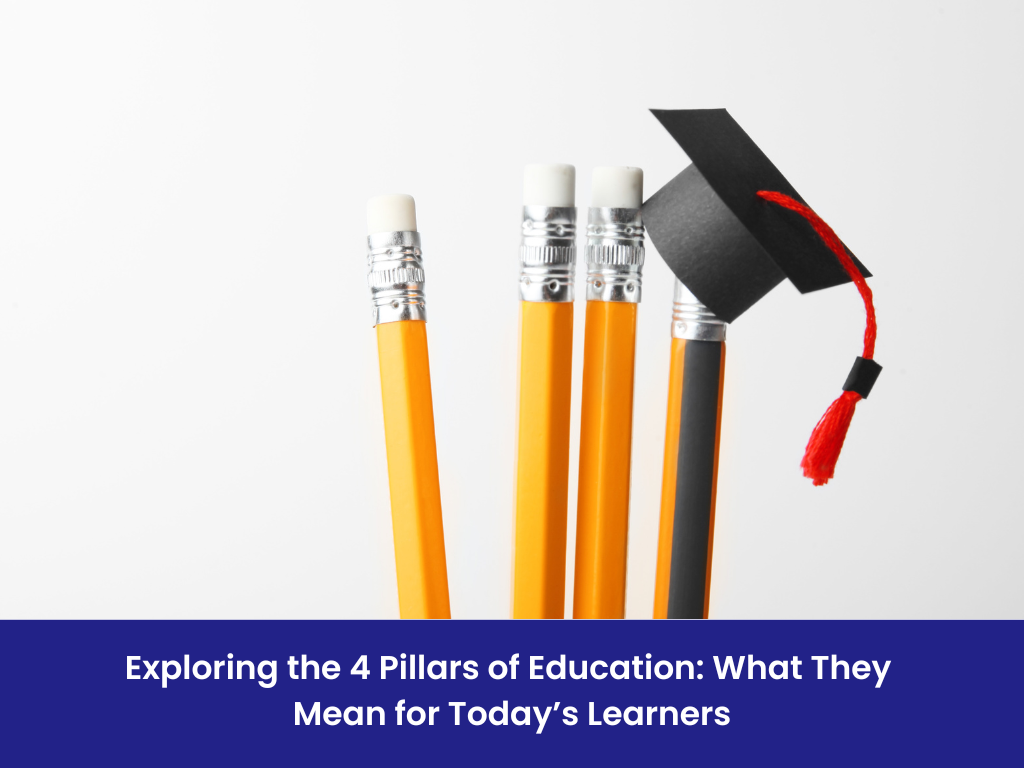 4 pencils and a graduation cap