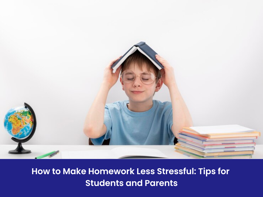 kid stressed of doing homework